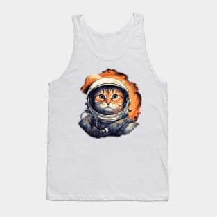 Astronaut Space Cat Tank Top